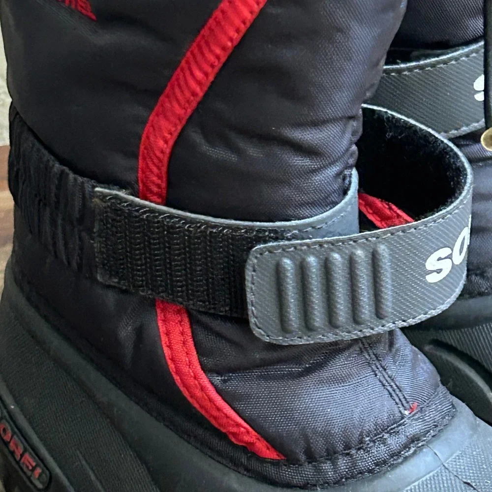 Sorel Toddler Boys Snow Boots Size 9 Waterproof Insulated Removable Liners